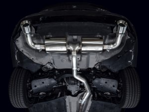 BMW 3 Series Performance Exhaust - Rear - AWE Tuning - Touring Edition Axle-Back with 180 Technology, Dual 4.5 in Slash-Cut Chrome Silver Tips - Chrome Silver - `19-`23 BMW 3 Series Performance Exhaust - Rear - AWE Tuning - Touring Edition Axle-Back with 180 Technology, Dual 4.5 in Slash-Cut Chrome Silver Tips - Chrome Silver - `19-`23